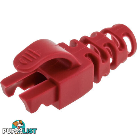 PK4025 6.5MM RED RJ45 RUBBER BOOT FOR CAT5E/6 STYLE B