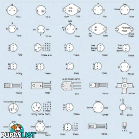 BC550 NPN .1A 50V .5W T092