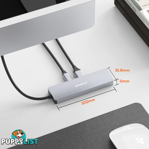 XCH01GRY ELITE 4-PORT 10GBPS USB-C GEN 2 HUB 2A+2C