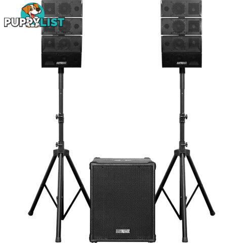 DJQUAKE2.1V2 DJ QUAKE SET VERSION 2 INCL 12" SUB LINE ARRAYS STAND