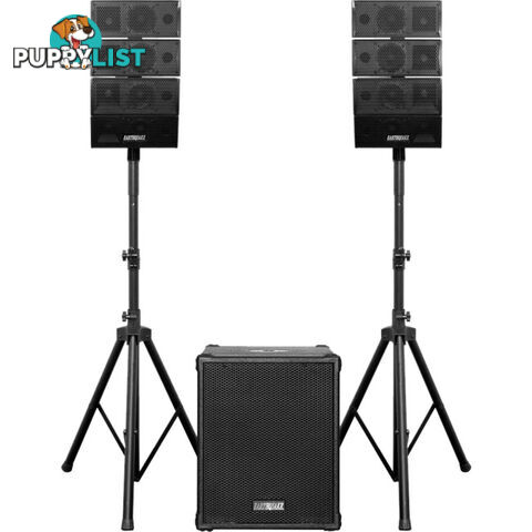 DJQUAKE2.1V2 DJ QUAKE SET VERSION 2 INCL 12" SUB LINE ARRAYS STAND