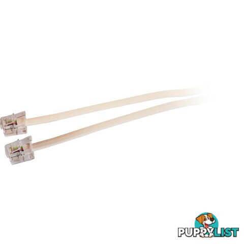 LC0104B/IVY 15M MODULAR PLUG LEAD - IVORY RJ12 LINE CORD 6P2C TEL5058