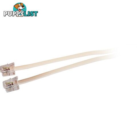 LC0104B/IVY 15M MODULAR PLUG LEAD - IVORY RJ12 LINE CORD 6P2C TEL5058