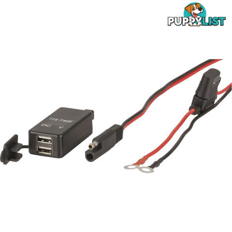 PS2013 12V 24V DC DUAL USB CHARGER VOLT DISPLAY