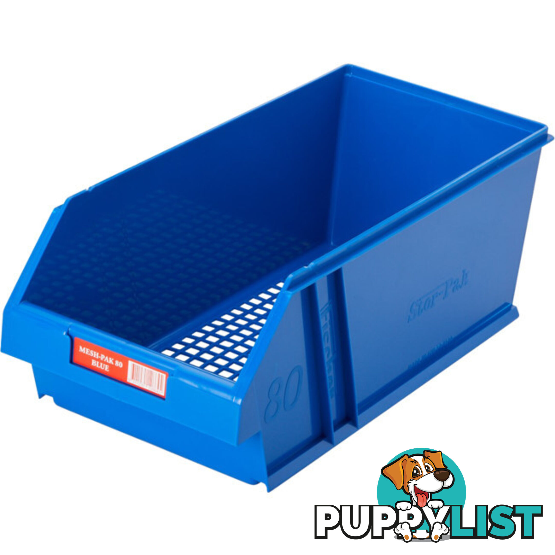 MESHPAK80BL LARGE PARTS DRAWER BLUE MESH BOTTOM