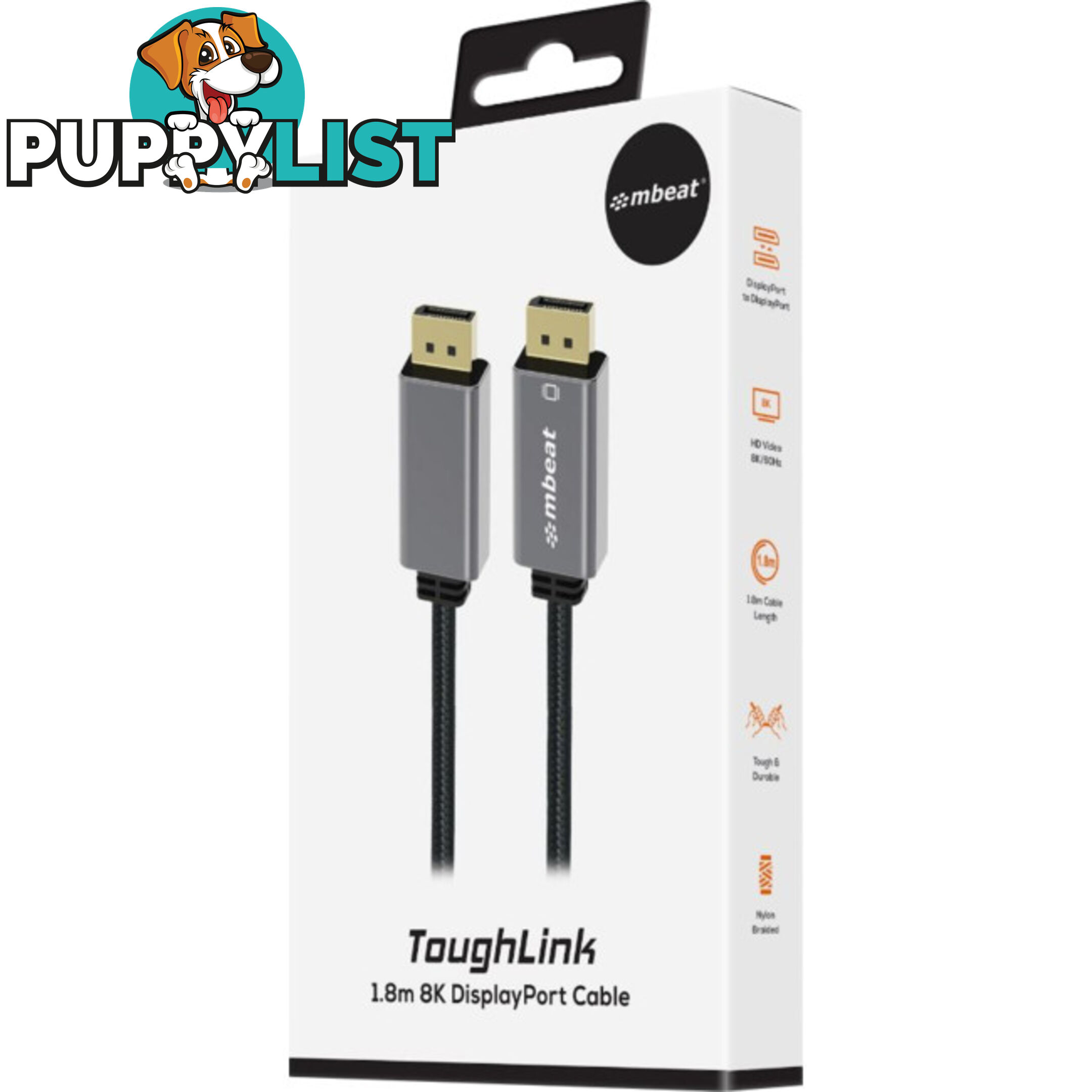 LC7988 1.8M 8K DISPLAY CABLE TOUGHLINK