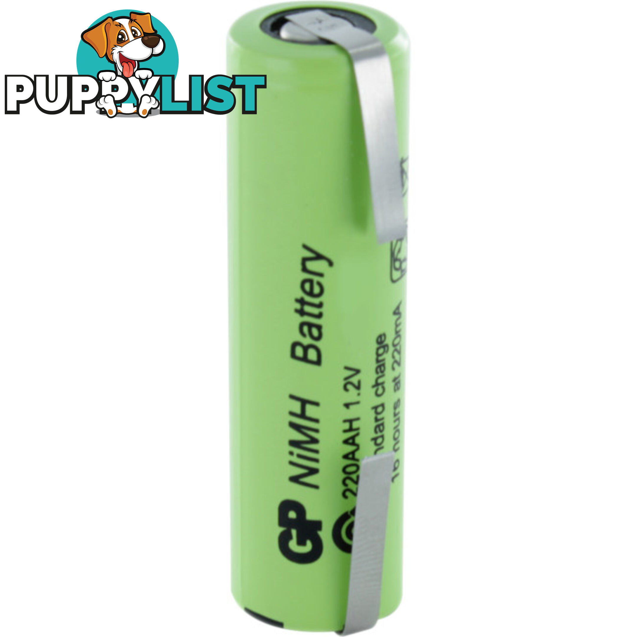 130AAMT 1300MAH 1.2V SHORT AA & TAGS RECHARGEABLE NIMH BATTERY GP