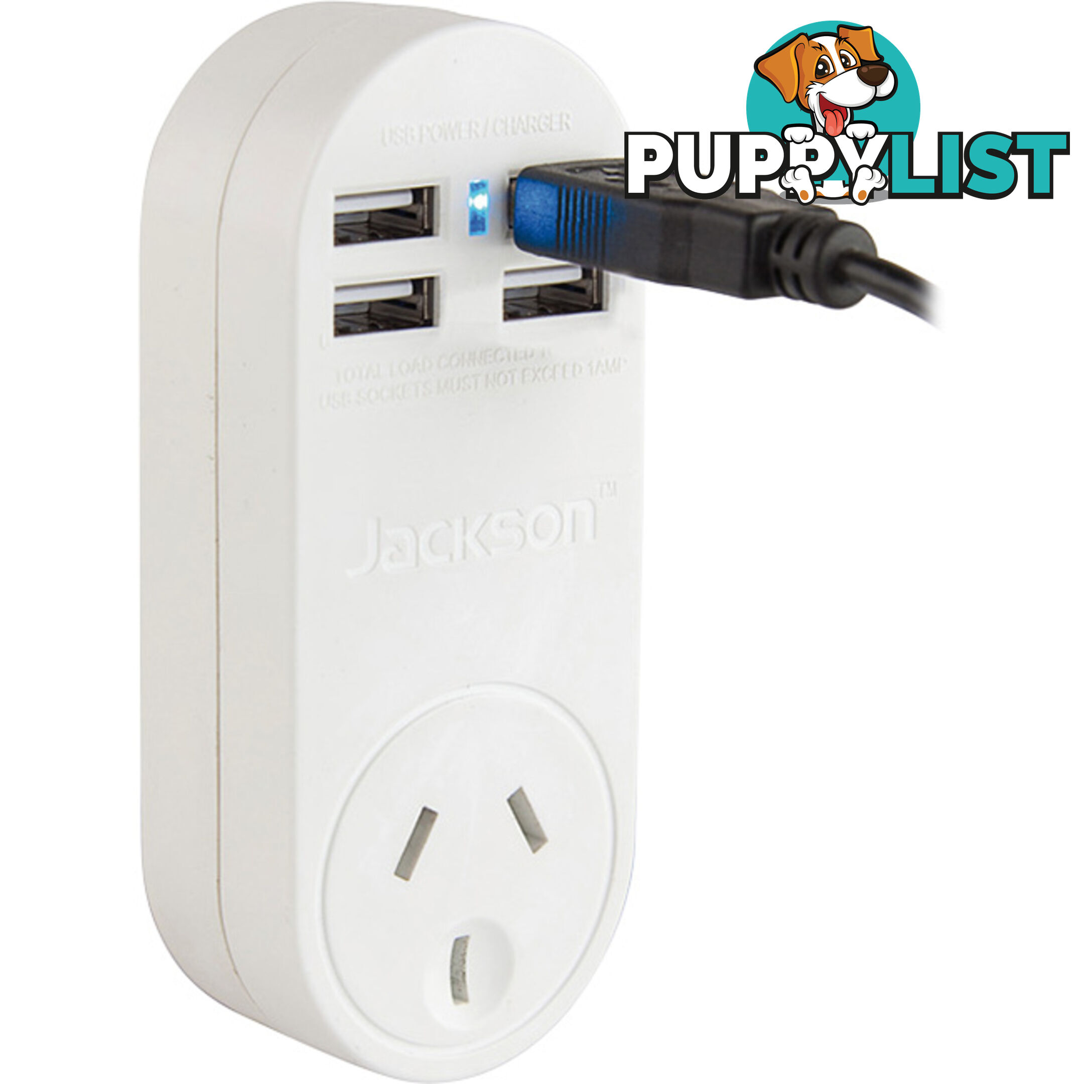 PT4USB POWER OUTLET WITH 4 USB PORTS JACKSON