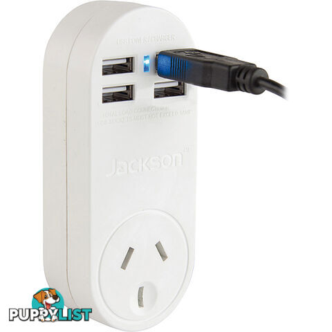 PT4USB POWER OUTLET WITH 4 USB PORTS JACKSON