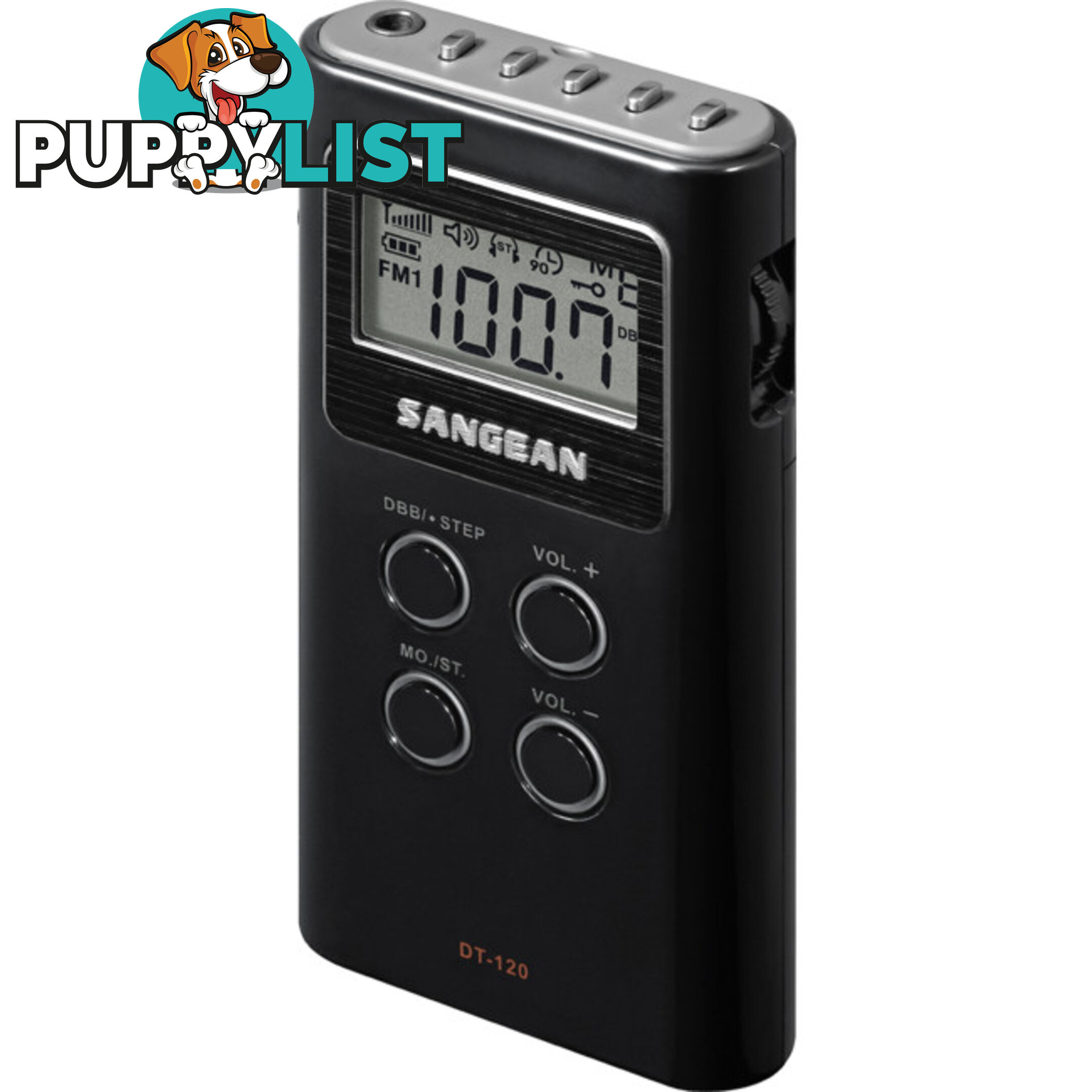 DT120BK BLACK FM/AM RADIO POCKET SIZE WITH EARPHONES