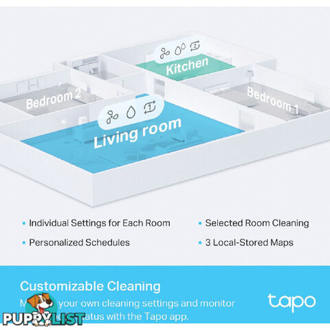 RV30PLUS LIDAR NAVIGATION ROBOT VACUUM AND MOP + EMPTY DOCK TAPO