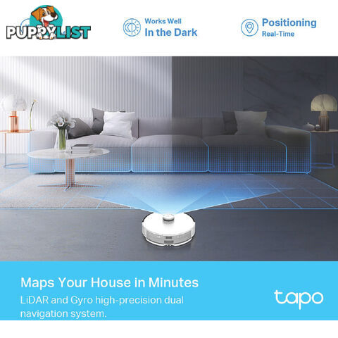 RV30PLUS LIDAR NAVIGATION ROBOT VACUUM AND MOP + EMPTY DOCK TAPO