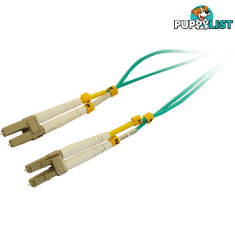 FP7619 1M MM FIBRE PATCH LEAD LC-LC OM3 DX 3.0MM LSZH