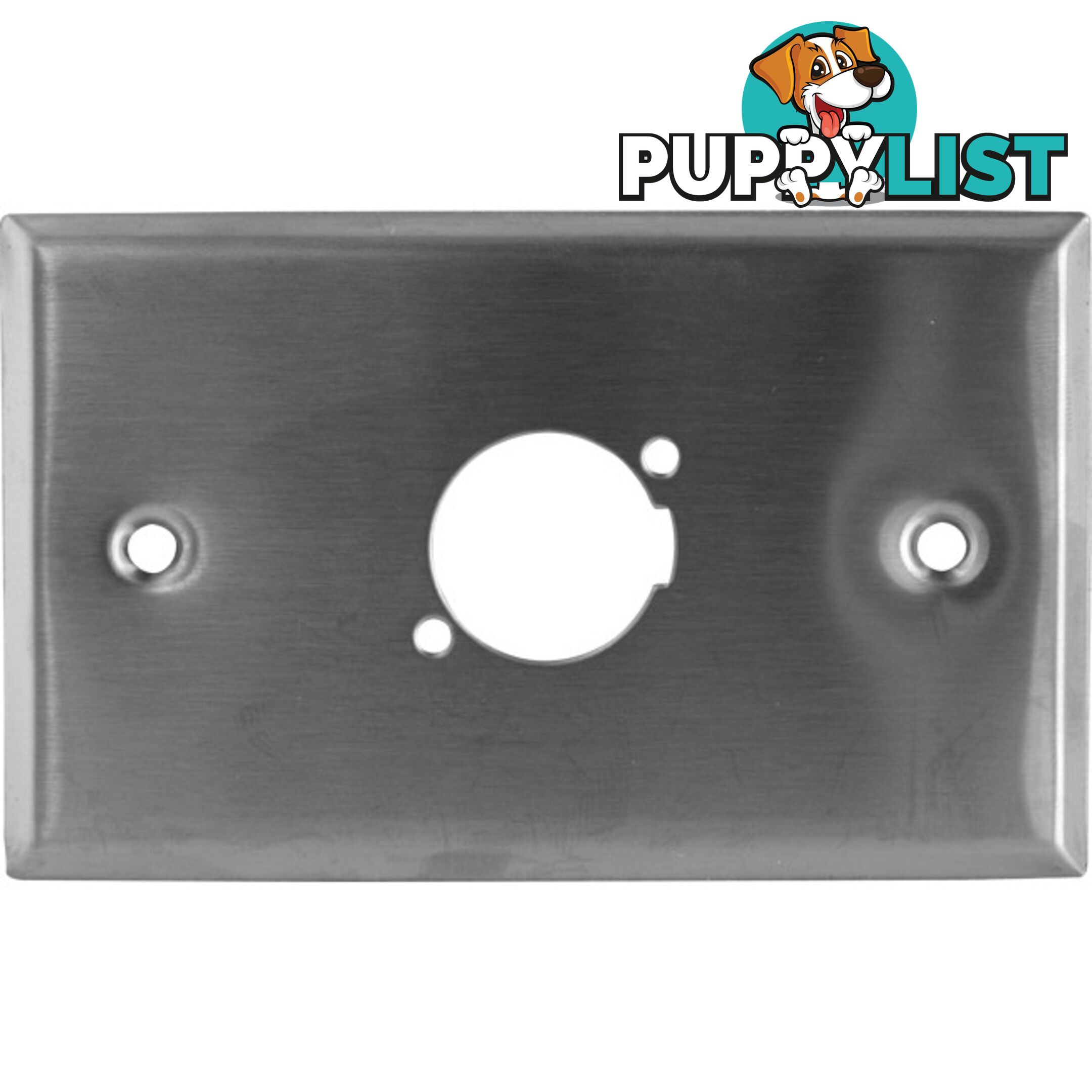 PD5190 SINGLE XLR S/S WALL PLATE STAINLESS STEEL