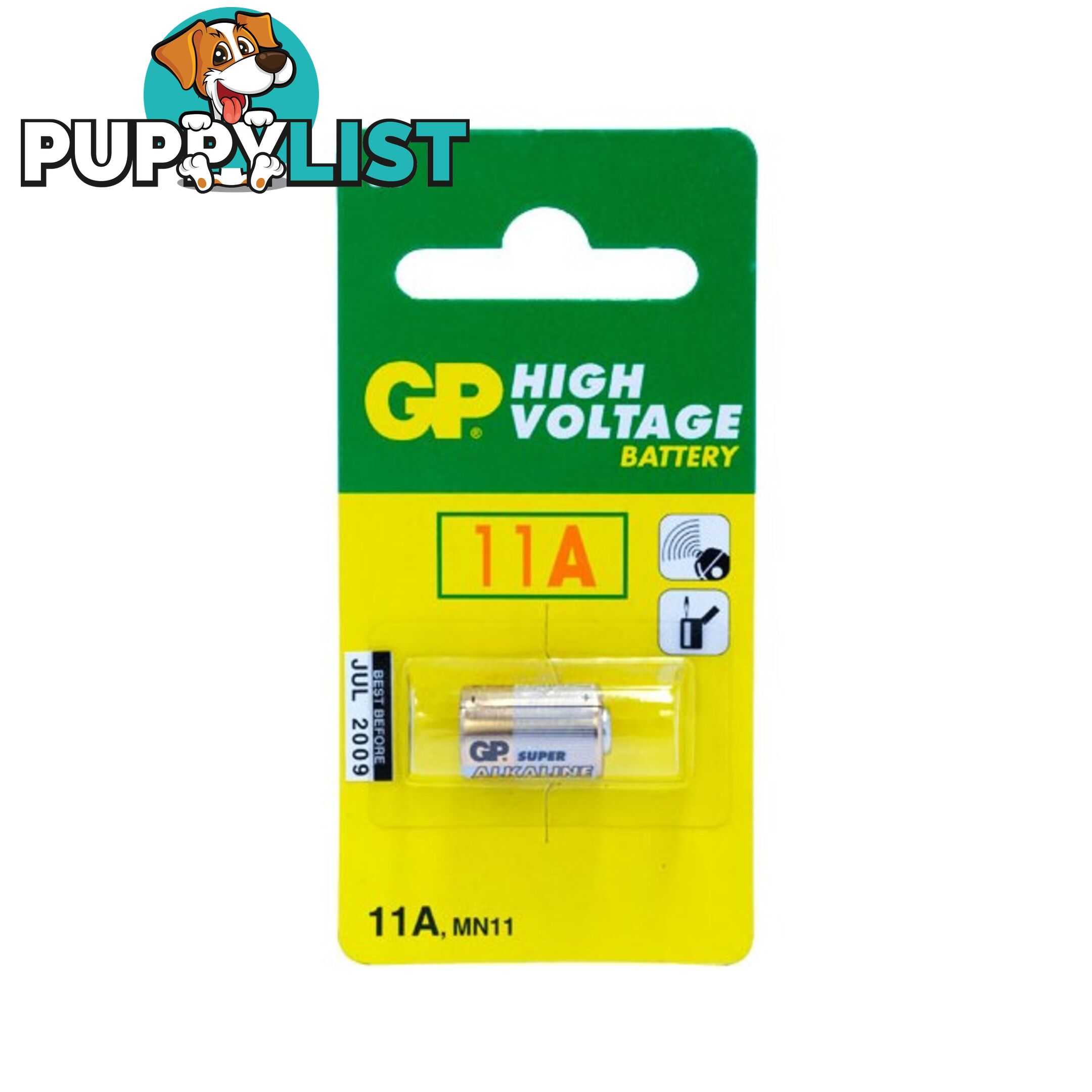 11A 6V 38MAH ALKALINE BATTERY GP (GP11A)