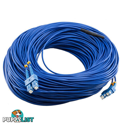 FIB100OD OUTDOOR OS2 FIBRE CABLE - 100M SC-SC SM 100M ARMOURED DX LSZH