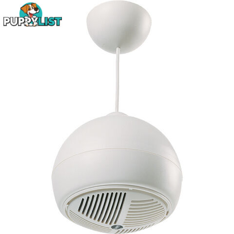 C1050 100V LINE PENDANT SPEAKERS WHITE BALL 15W REDBACK