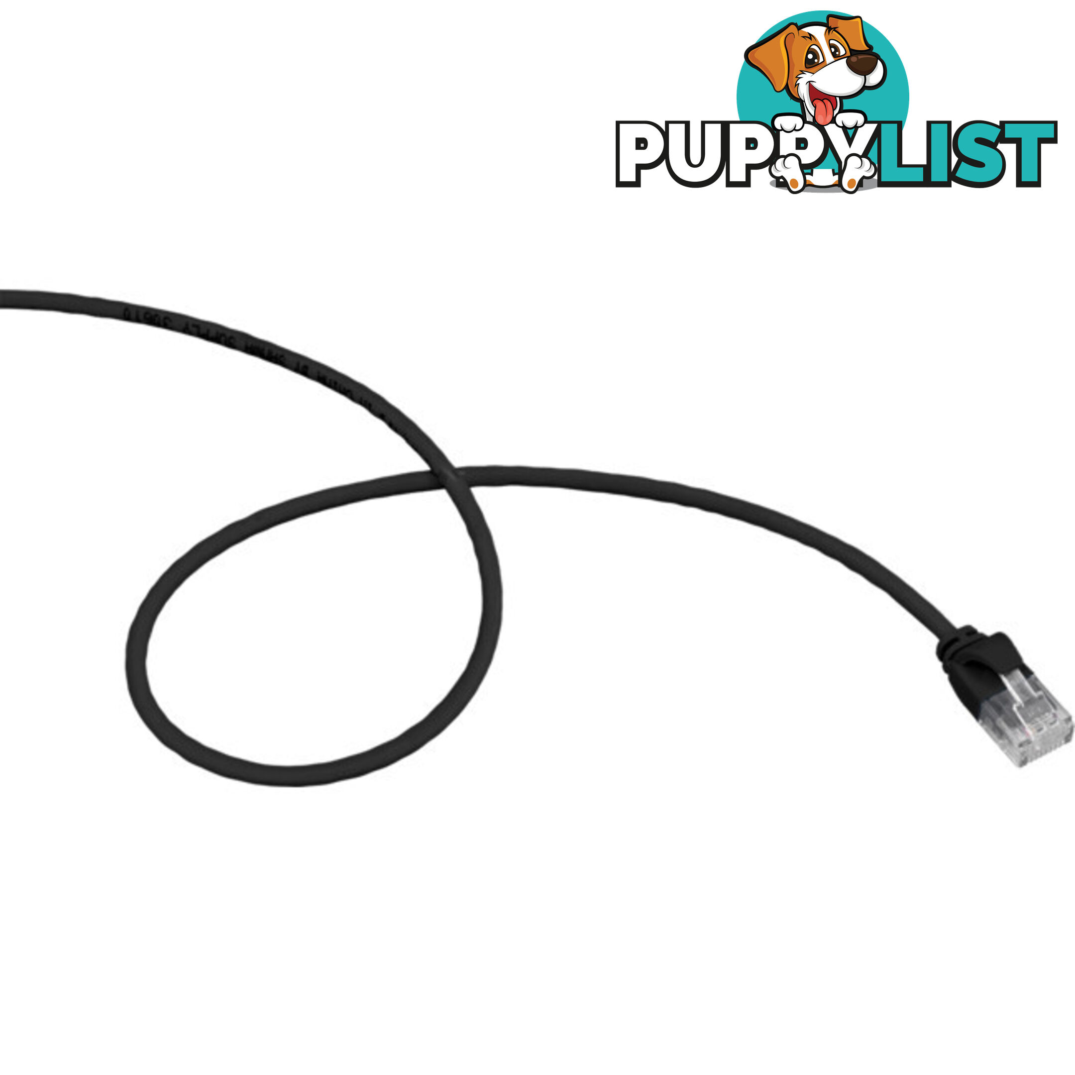 LC6SL0300BK 3M SLIM CAT6 PATCH LEAD BLACK ULTRA THIN