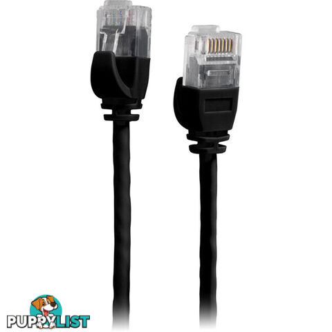 LC6SL0300BK 3M SLIM CAT6 PATCH LEAD BLACK ULTRA THIN