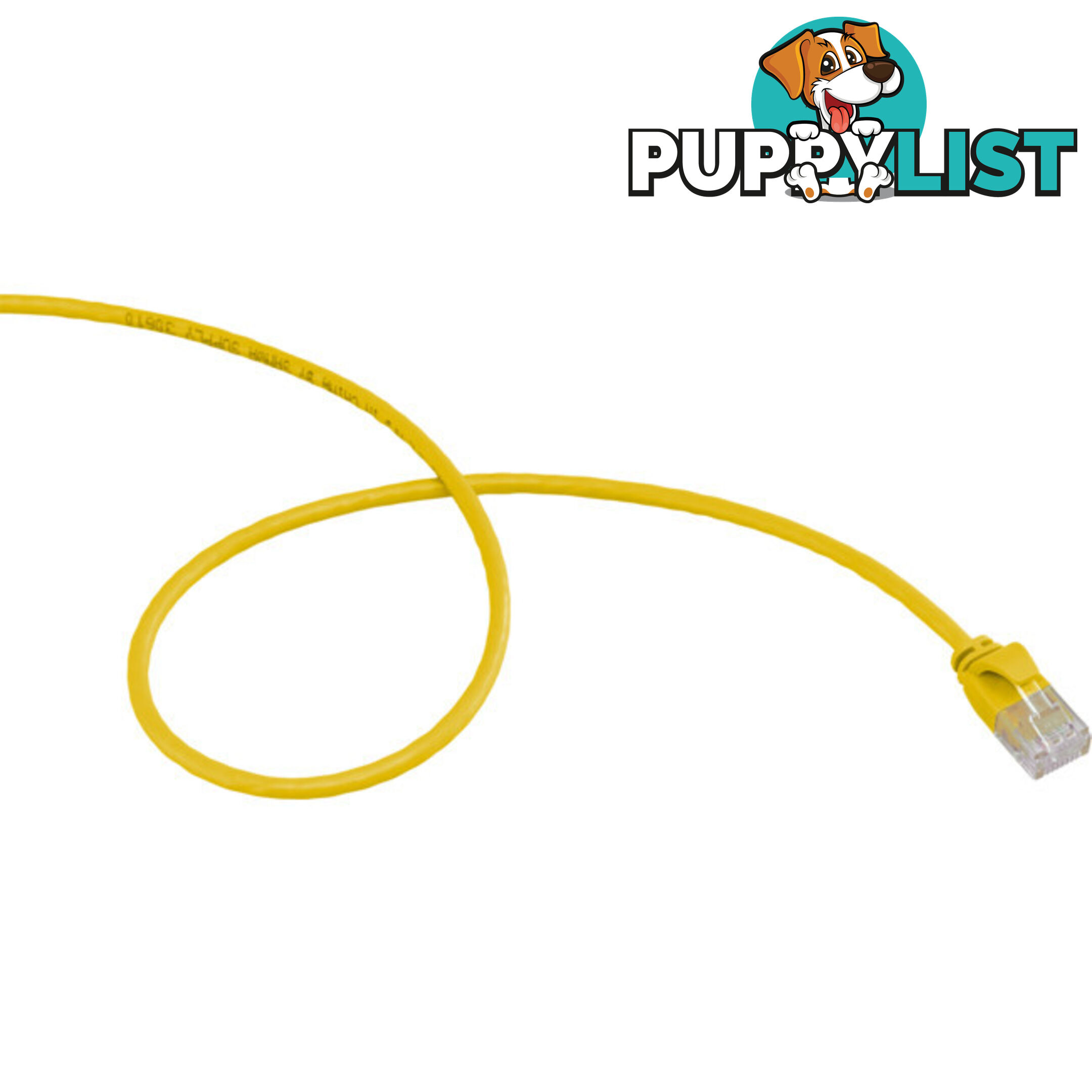 LC6SL0025YL 0.25M SLIM CAT6 PATCH LEAD YELLOW ULTRA THIN