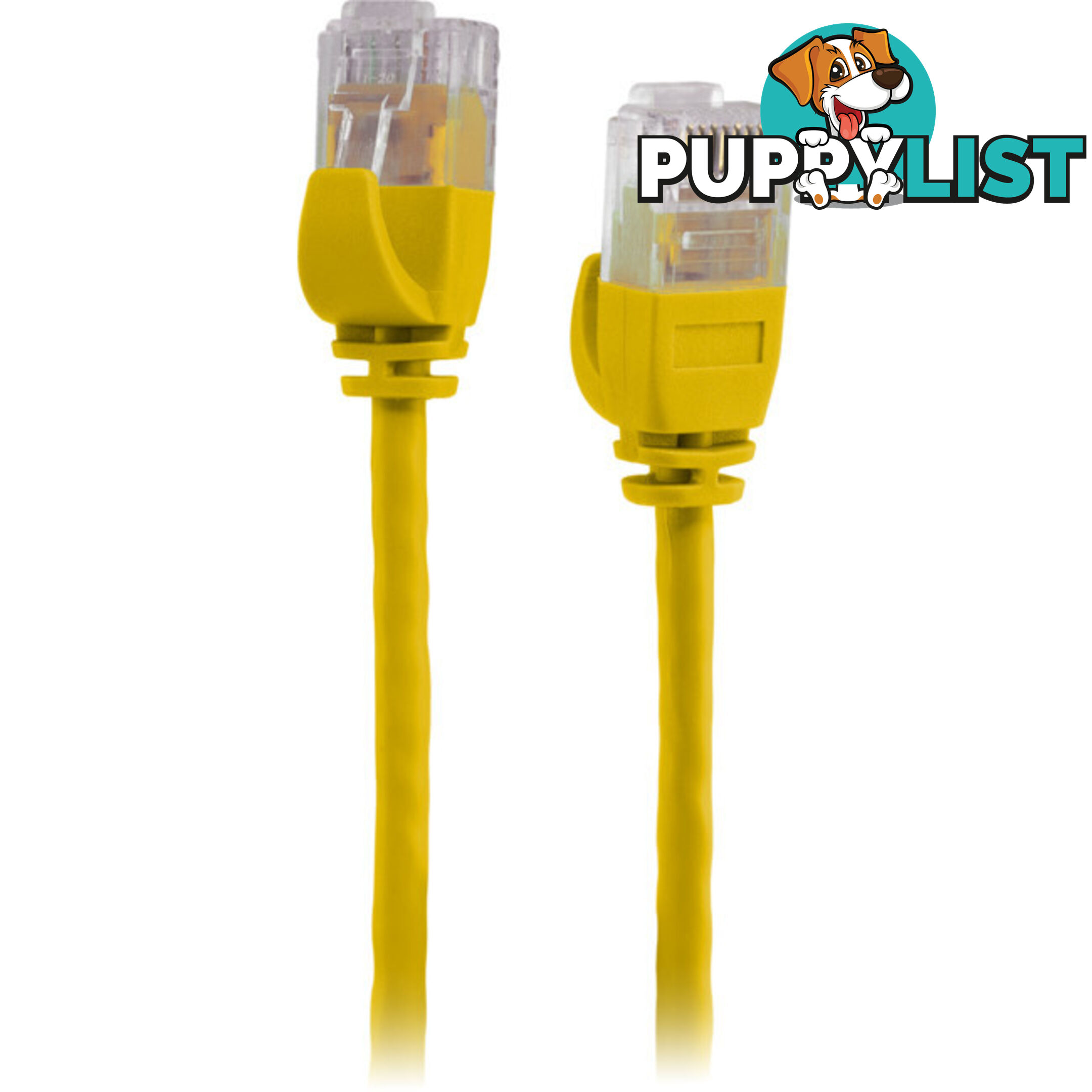 LC6SL0025YL 0.25M SLIM CAT6 PATCH LEAD YELLOW ULTRA THIN