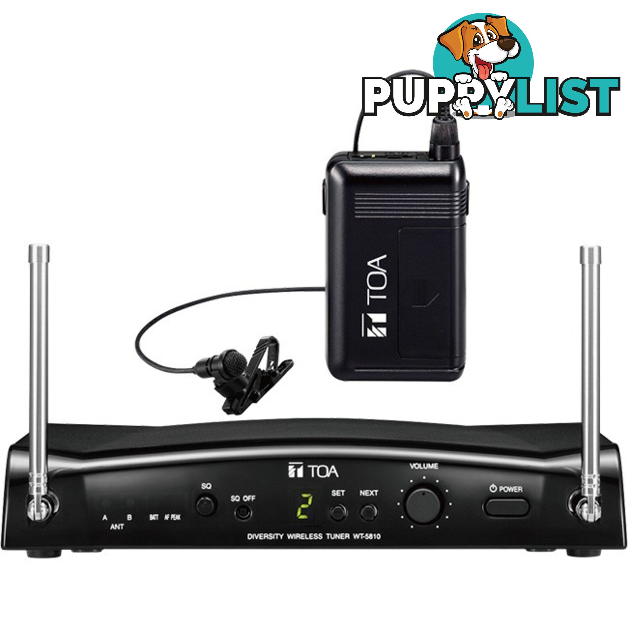 WS5325M WIRELESS LAPEL MICROPHONE KIT TOA