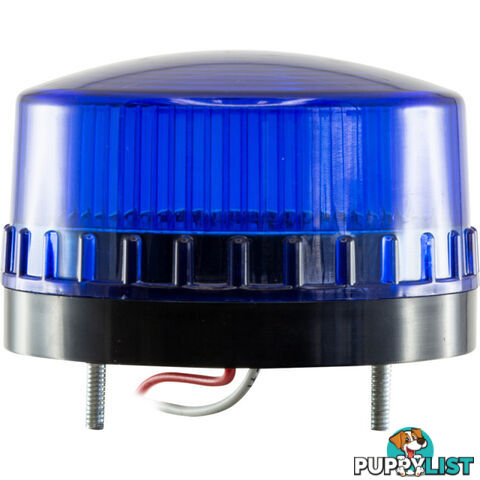 LTE5061J 12V DC BLUE LED STROBE LIGHT BUILT-IN REVERSE SIREN