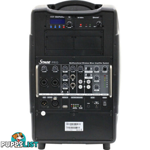 CHSTPROB-5A STAGE PRO 200W 8" 2WAY PORT PA 1 X BELTPACK MIC-BLUETOOTH-USB