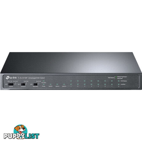 TLSL1311MP 11 PORT POE SWITCH WITH 8 POE+ 124W METAL