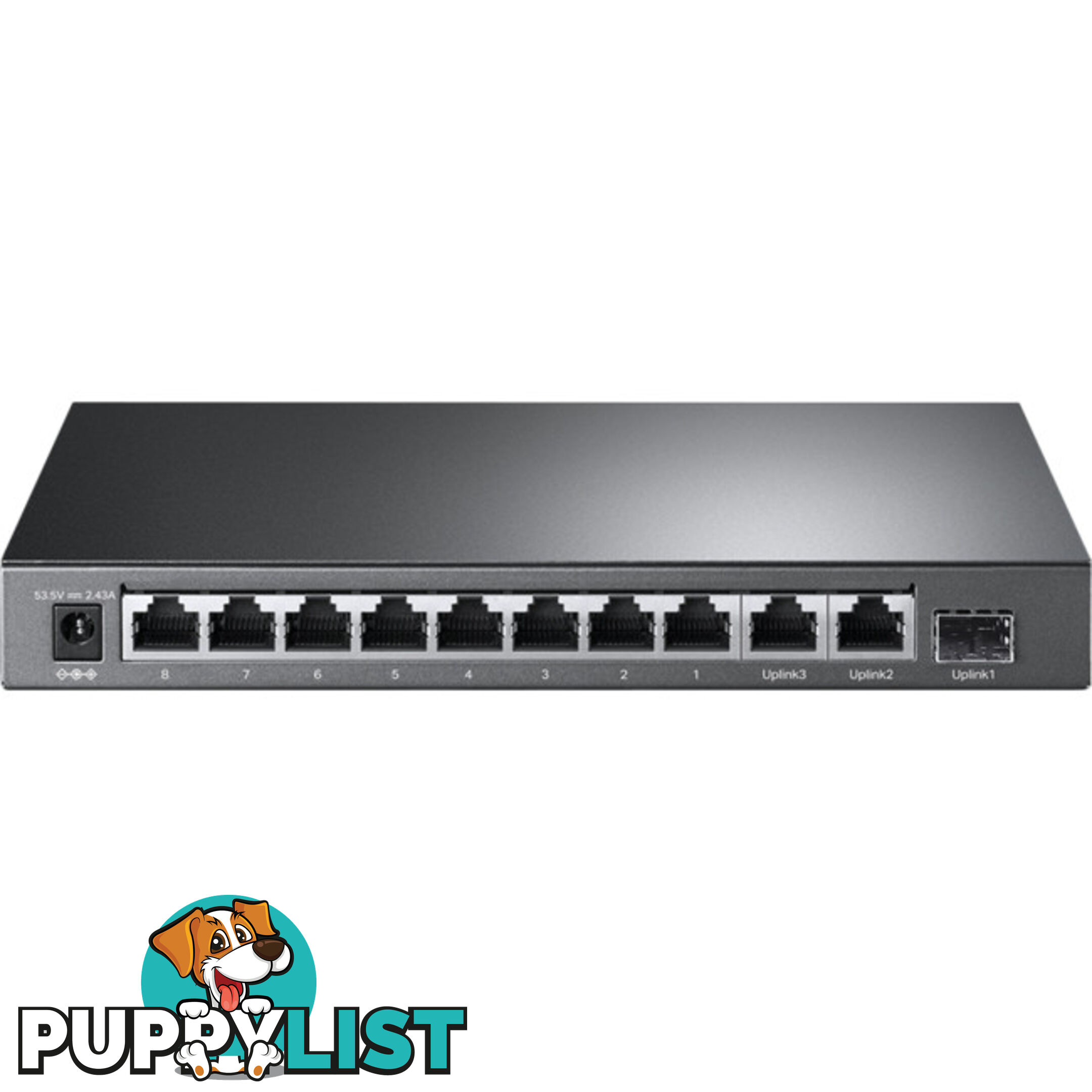 TLSL1311MP 11 PORT POE SWITCH WITH 8 POE+ 124W METAL