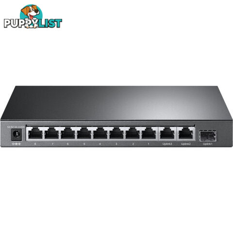 TLSL1311MP 11 PORT POE SWITCH WITH 8 POE+ 124W METAL