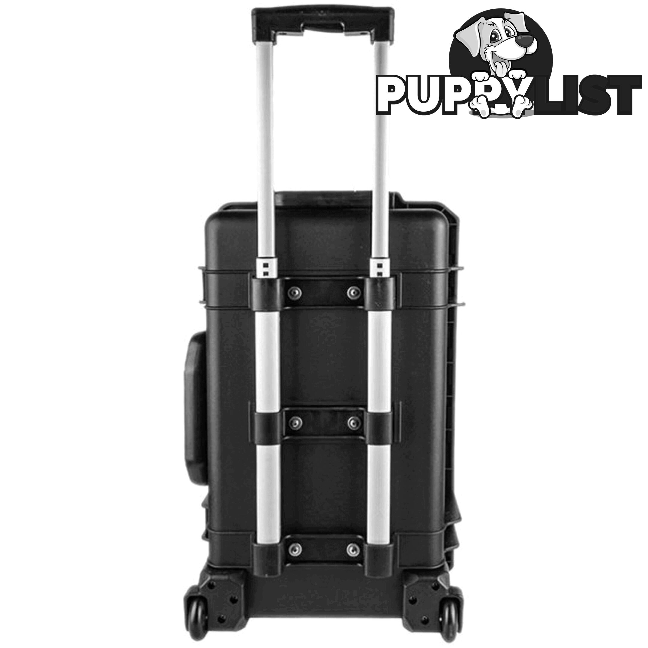 GS026 560X 355X 290 PROTECTIVE BLACK TROLLY CASE WITH FOAM GEARSAFE