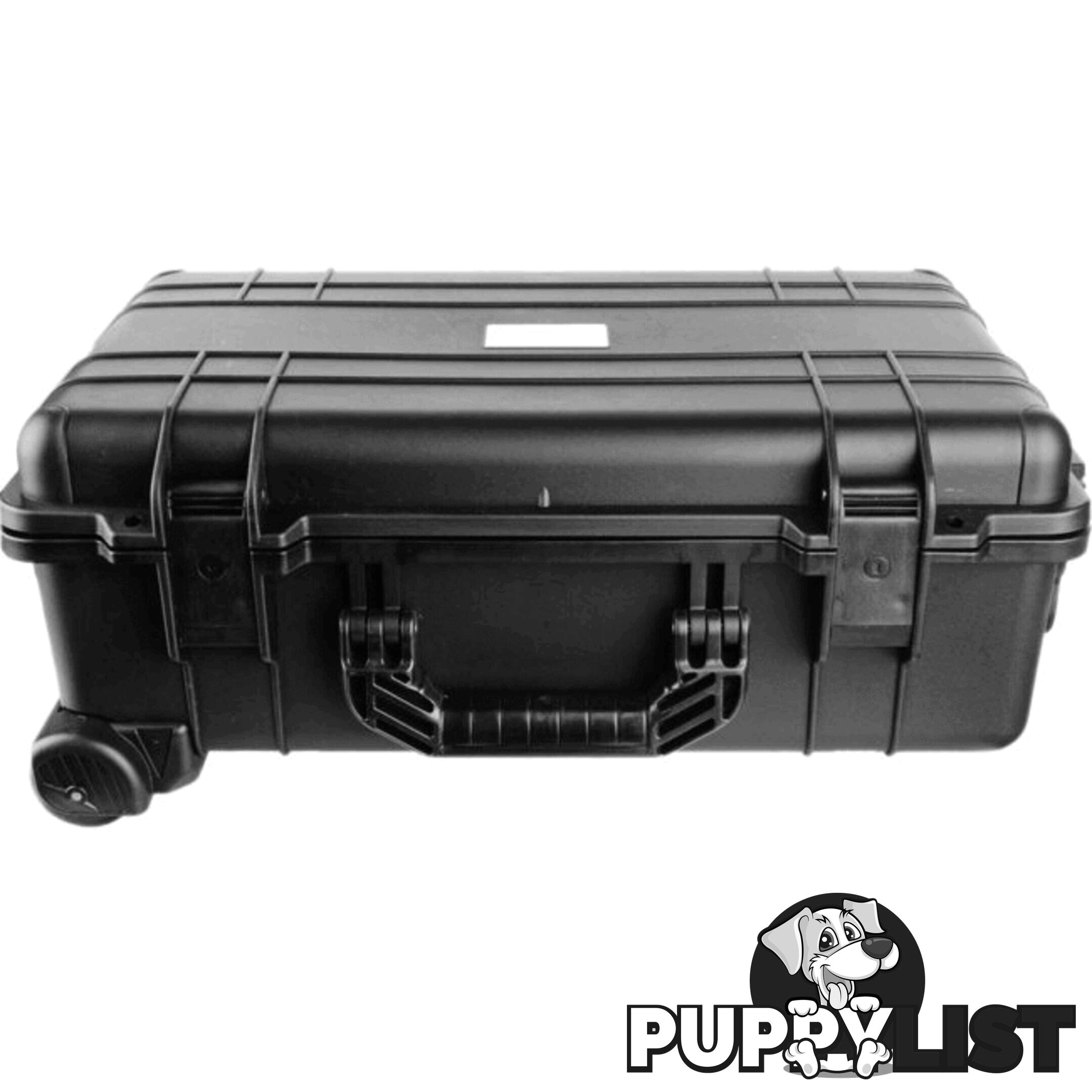 GS026 560X 355X 290 PROTECTIVE BLACK TROLLY CASE WITH FOAM GEARSAFE