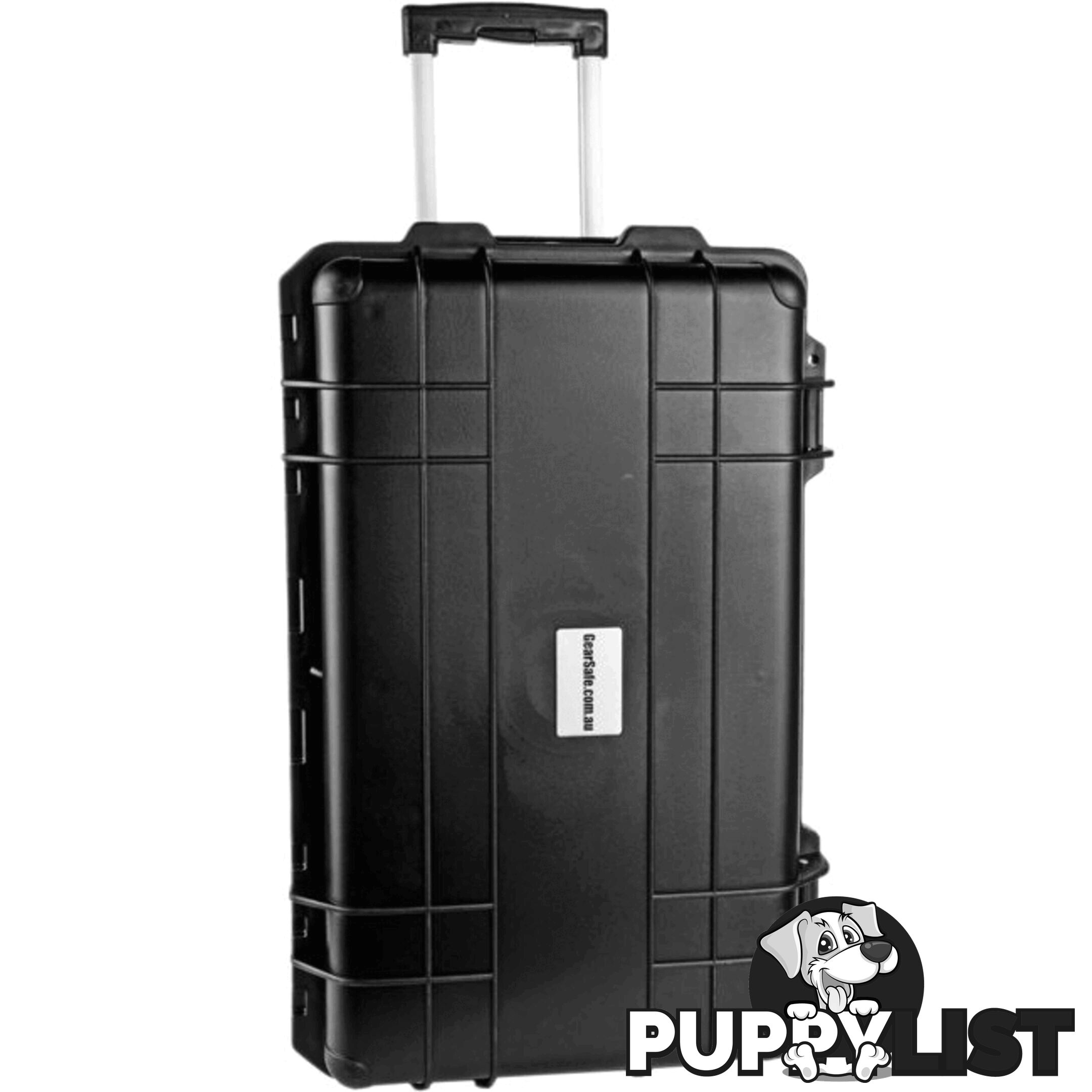 GS026 560X 355X 290 PROTECTIVE BLACK TROLLY CASE WITH FOAM GEARSAFE