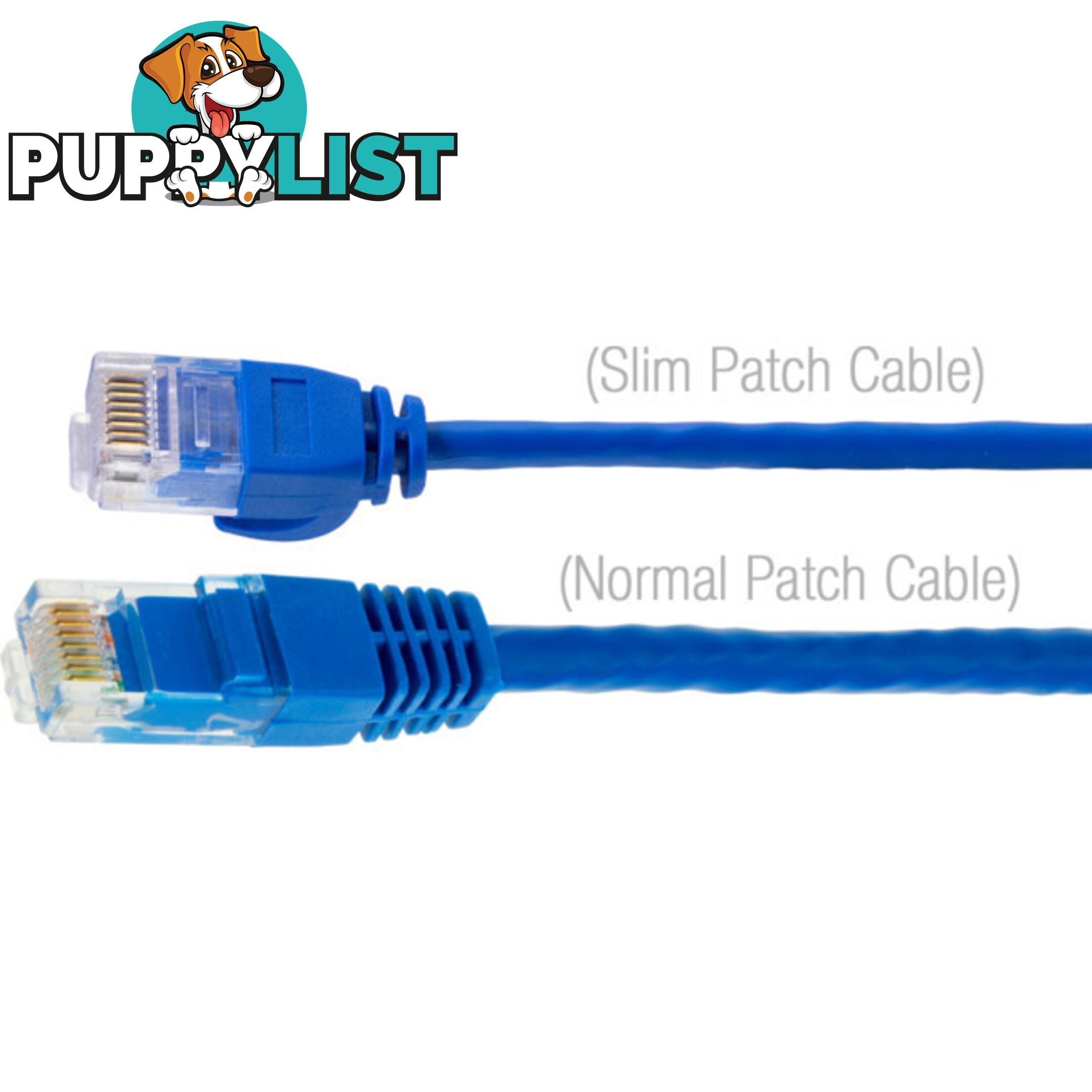 LC6SL0300BL 3M SLIM CAT6 PATCH LEAD BLUE ULTRA THIN