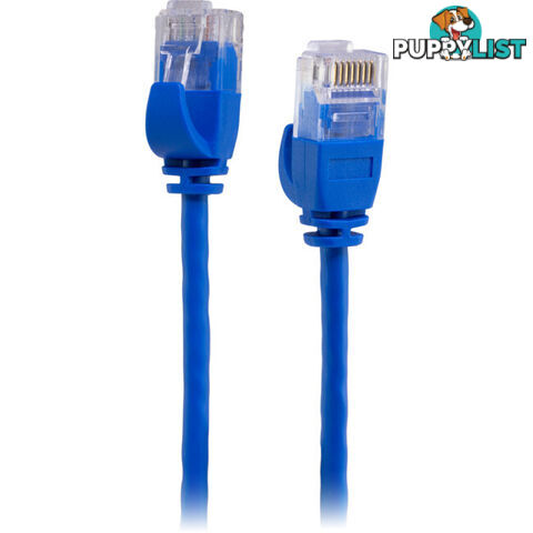 LC6SL0300BL 3M SLIM CAT6 PATCH LEAD BLUE ULTRA THIN