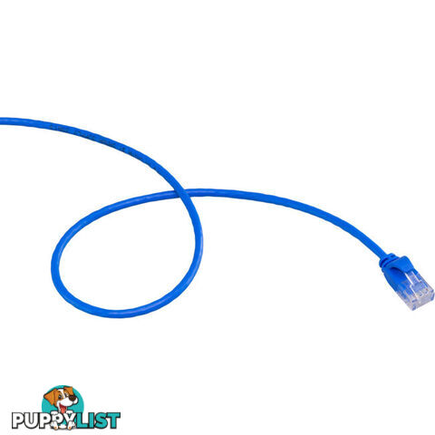 LC6SL0300BL 3M SLIM CAT6 PATCH LEAD BLUE ULTRA THIN