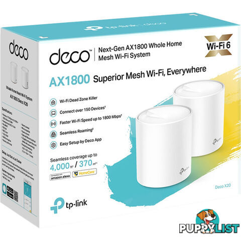 DECOX20-2PK AX1800 WHOLE HOME MESH SYSTEM 2 PACK