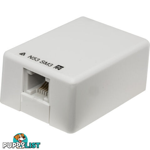 SM366IDC/WHT MINI 6P6C SURFACE MOUNT SOCKET RJ12 IDC PUNCH IN TERMINATION