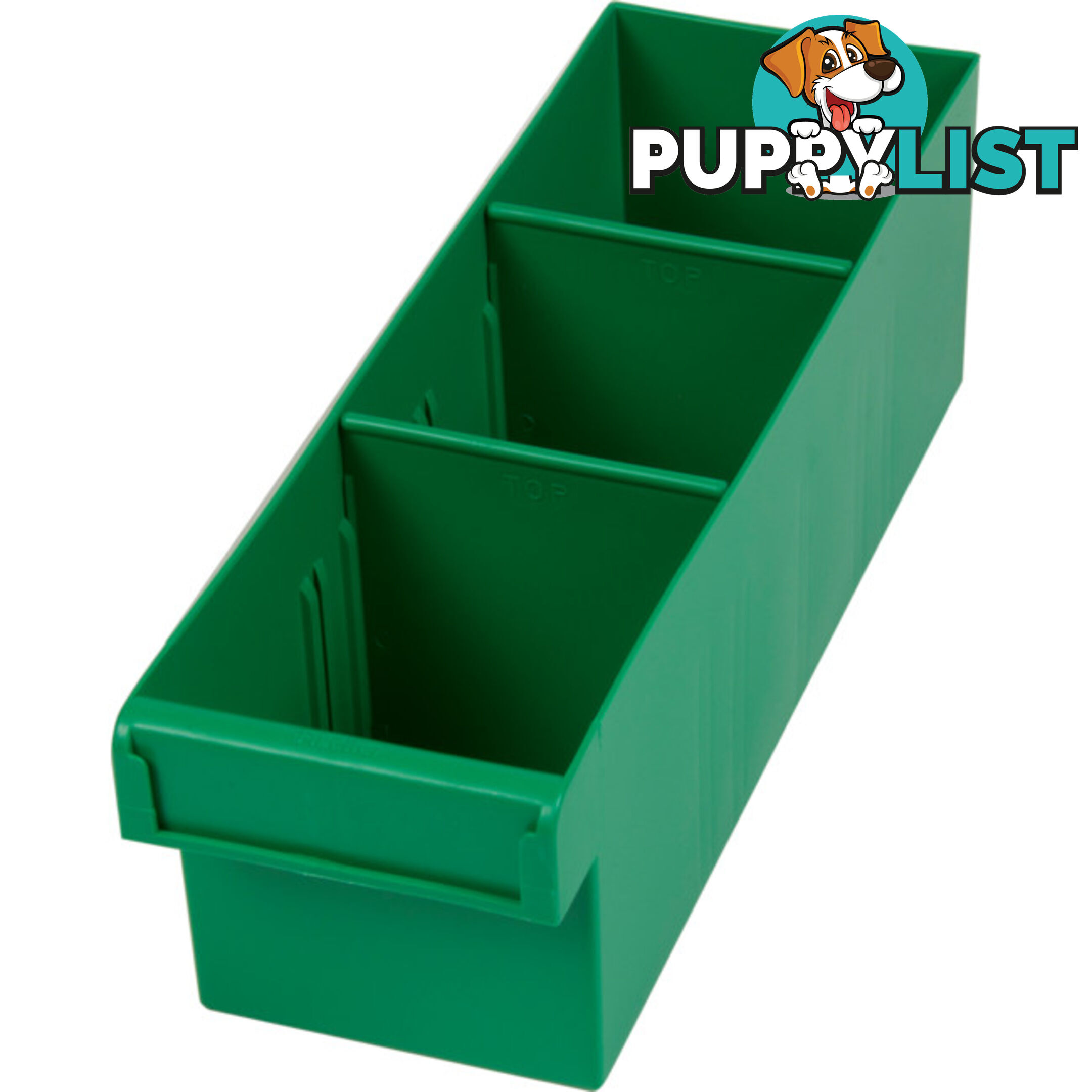 1H012GN GREEN 300MM MEDIUM PARTS TRAY STORAGE DRAWER WITH DIVIDERS