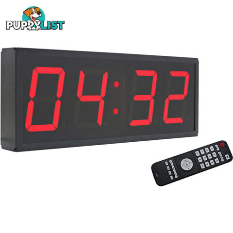 4500 METAL JUMBO DISPLAY LED CLOCK 5 BRIGHTNESS SETTINGS - JADCO