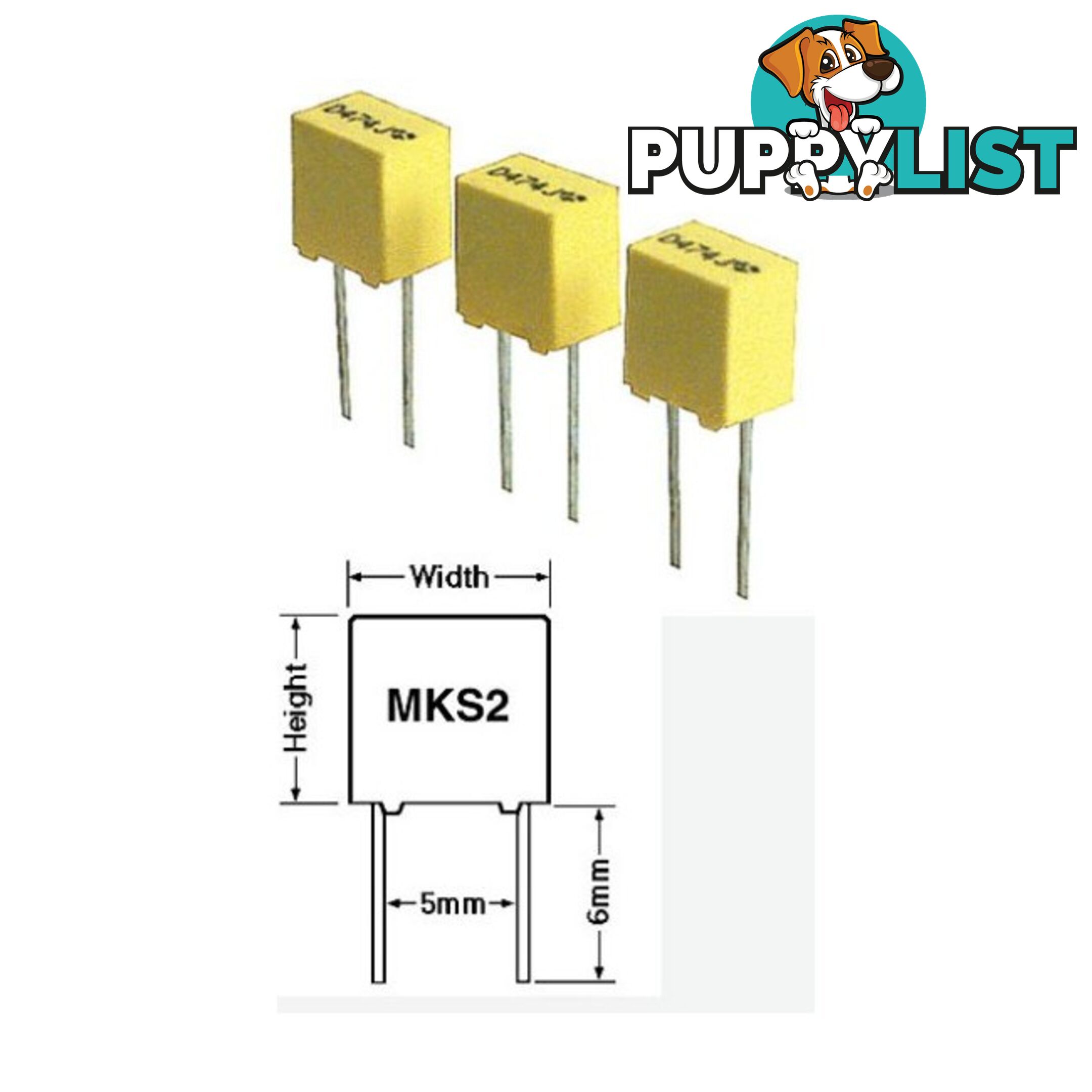 MKS2.033-63 .033 63V POLYESTER CAPACITOR MKS2