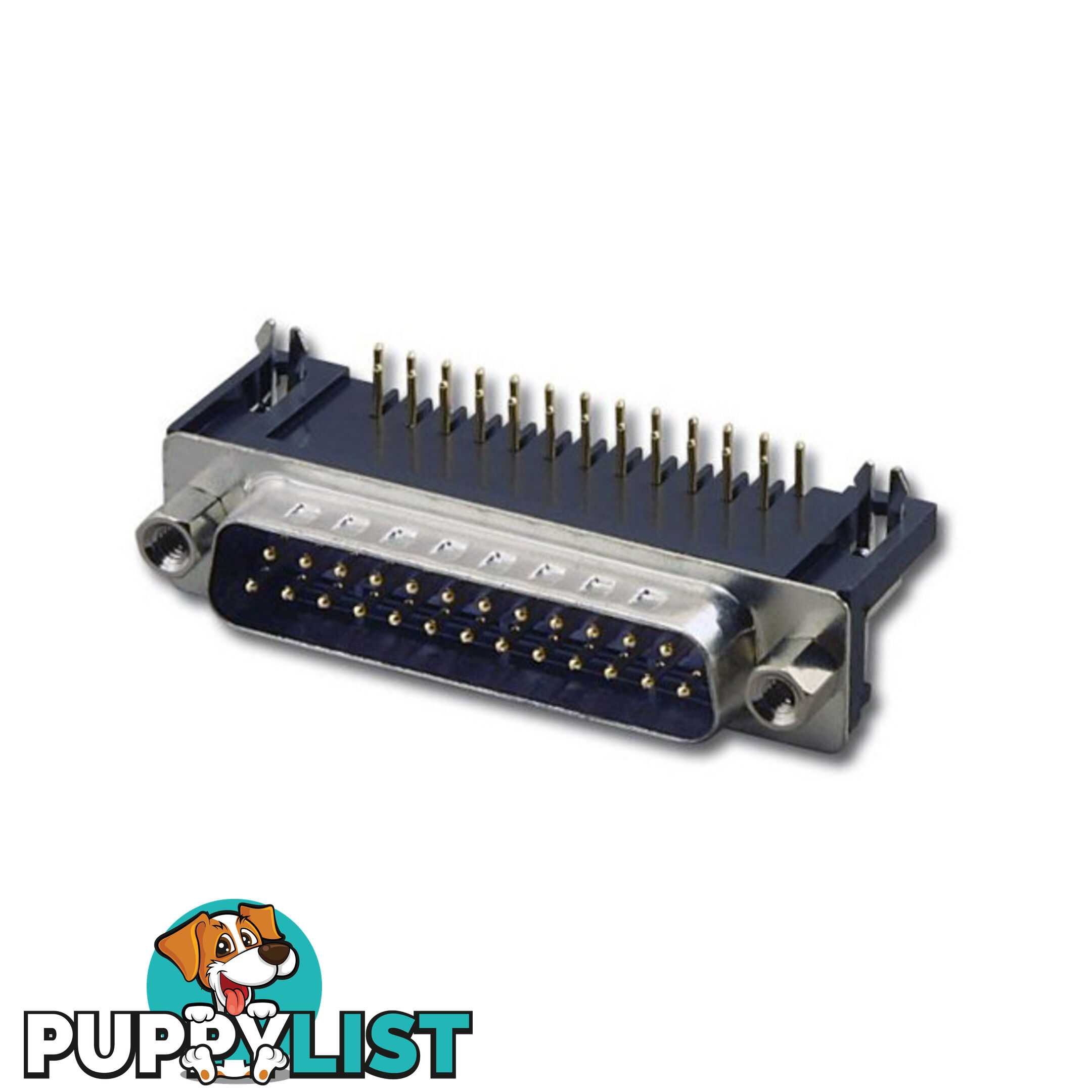 PJ2425 25 WAY D RANGE PCB PLUG RIGHT ANGLE DB25