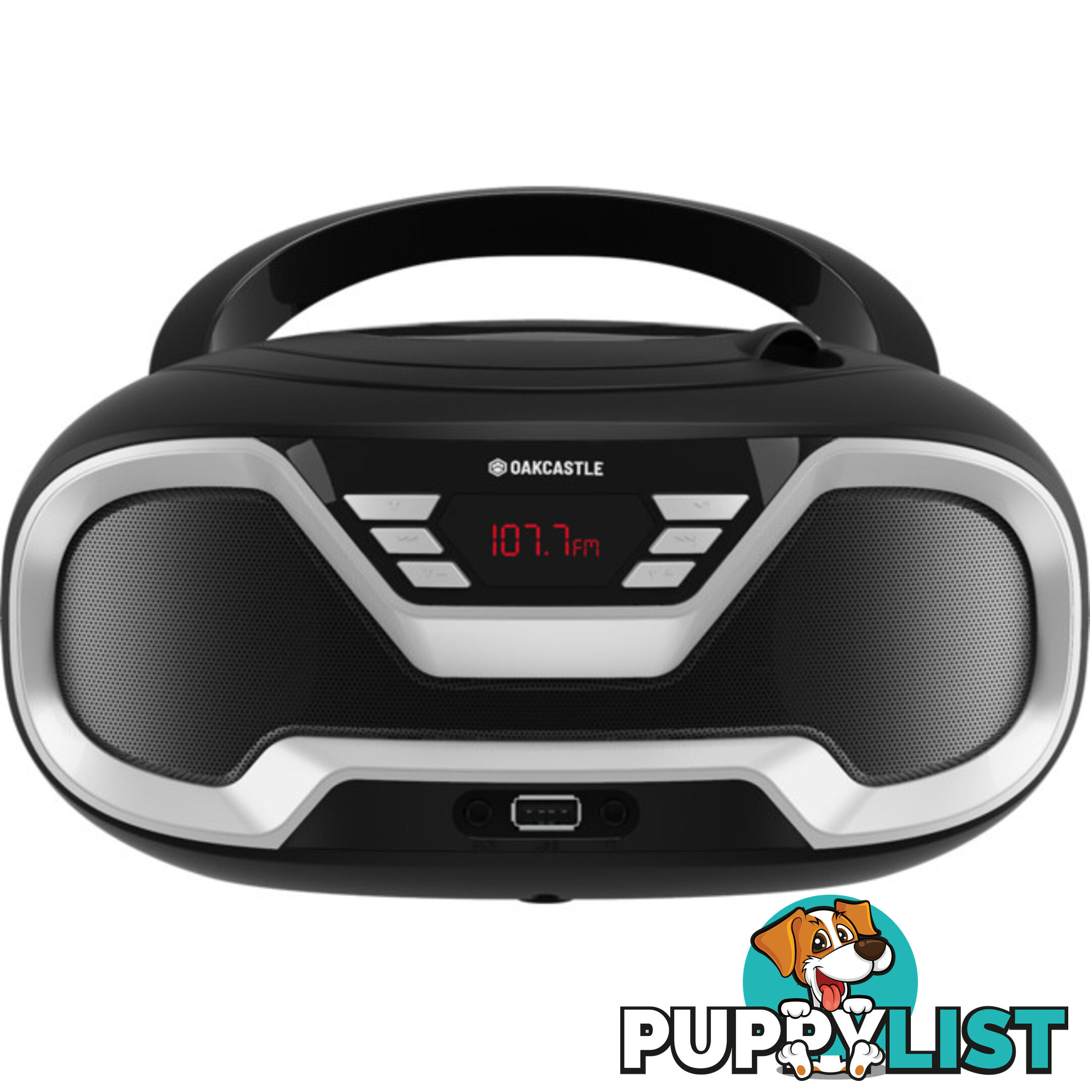 CD200BLK PORTABLE BLUETOOH CD PLAYER OAKCASTLE BOOMBOX BLACK