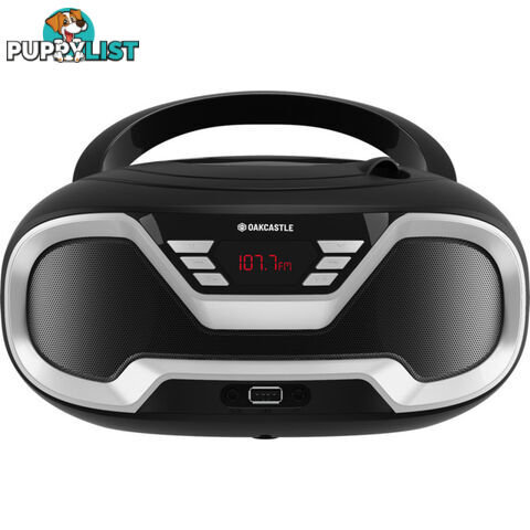 CD200BLK PORTABLE BLUETOOH CD PLAYER OAKCASTLE BOOMBOX BLACK