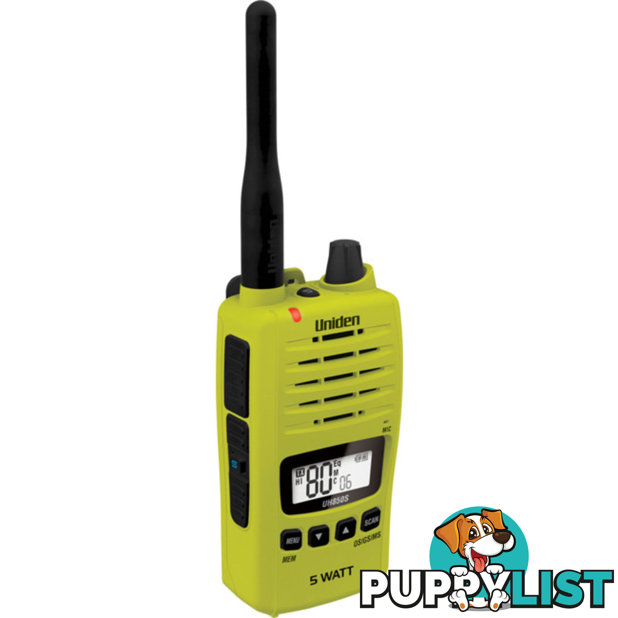 UH850S-L 5W UHF HANDHELD RADIO LIME