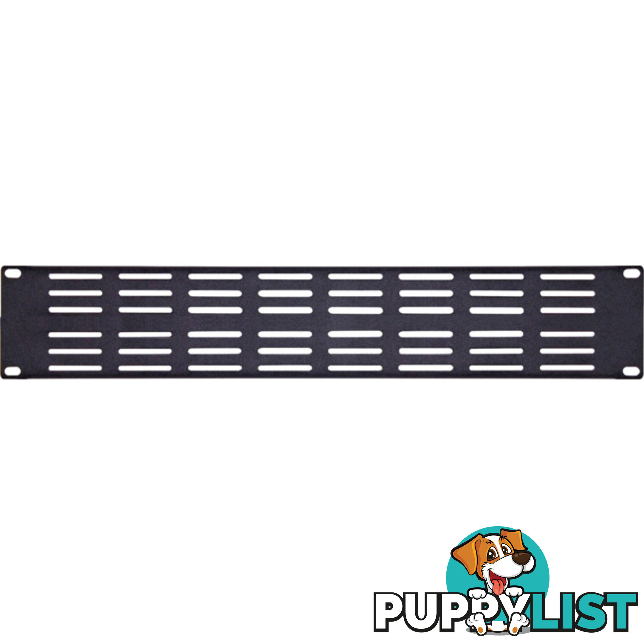 H5155A VENTED RACK PANEL 2 RU 19" BLACK