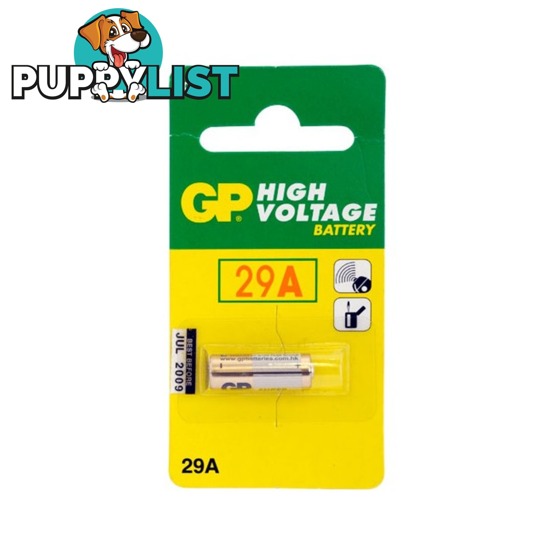 29A 9V ALKALINE BATTERY GP (GP29A)