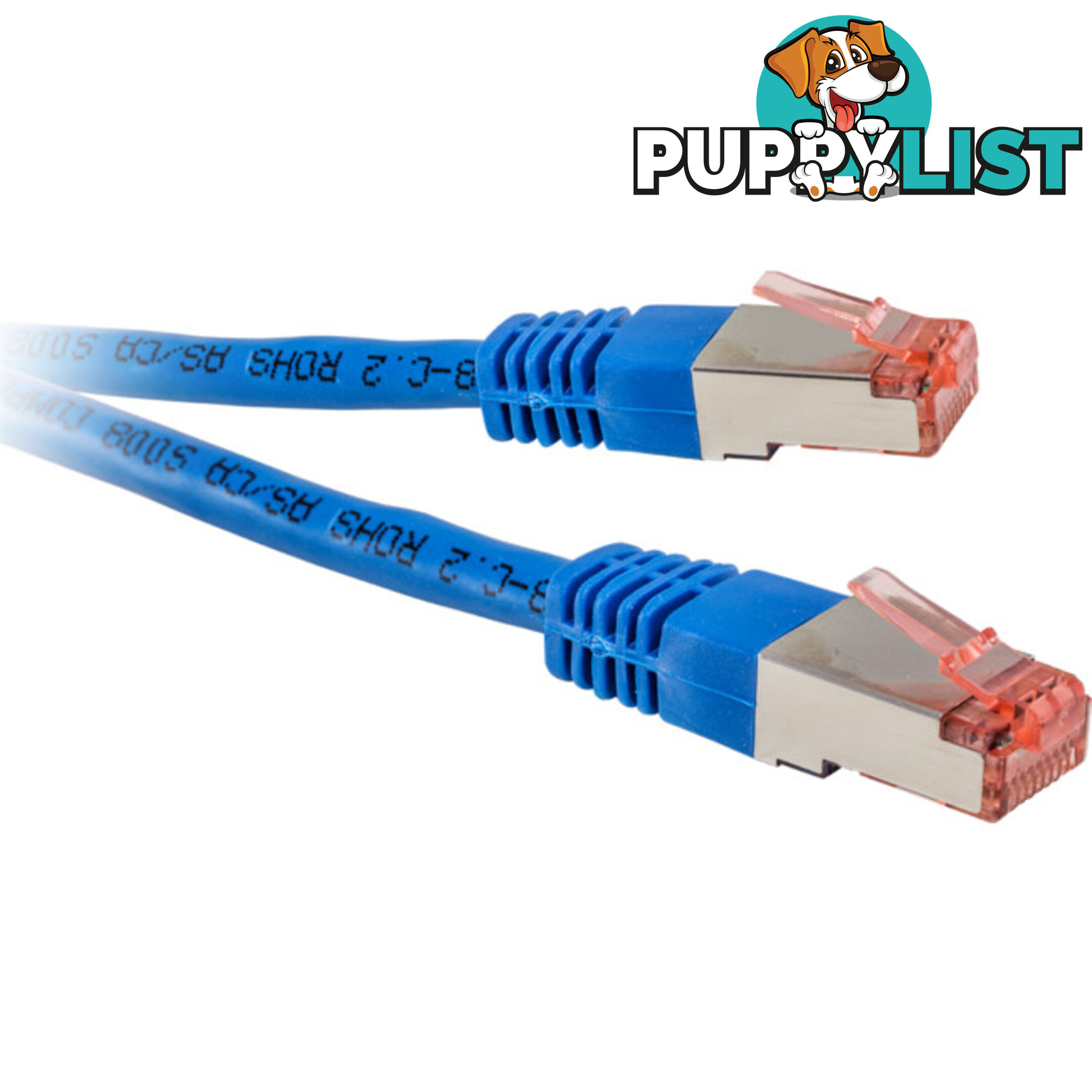 LC7530BL 10M BLUE CAT6A PATCH SHIELDED