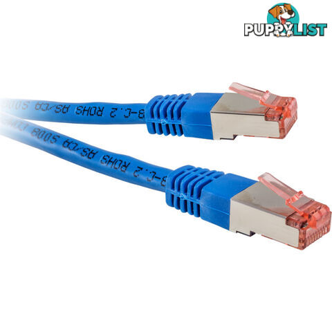 LC7530BL 10M BLUE CAT6A PATCH SHIELDED